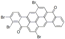 6,14,,-tetrabromopyranthrene-8,16-dione  Struktur