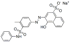 sodium 3-[[5-(anilinosulphonyl)-4-methylphenyl]azo]-4-hydroxynaphthalene-1-sulphonate Struktur