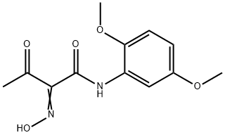 N-(2,5-DIMETHOXY-PHENYL)-2-HYDROXYIMINO-3-OXO-BUTYRAMIDE Struktur