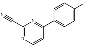 4-(4-Fluorophenyl)pyrimidine-2-carbonitrile Struktur