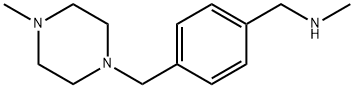 N-METHYL-N-[4-[(4-METHYLPIPERAZIN-1-YL)METHYL]BENZYL]AMINE Struktur