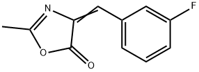 5(4H)-Oxazolone, 4-[(3-fluorophenyl)Methylene]-2-Methyl- Struktur