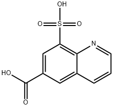 6-Quinolinecarboxylic  acid,  8-sulfo- Struktur