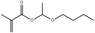 2-Propenoic acid, 2-methyl-, 1-butoxyethyl ester Struktur