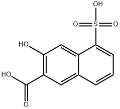 3-hydroxy-5-sulpho-2-naphthoic acid  Struktur