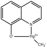 Methyl(8-quinolinolato)mercury Struktur