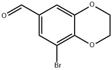 8-BROMO-2,3-DIHYDRO-1,4-BENZODIOXINE-6-CARBALDEHYDE Struktur