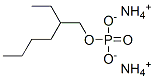 Phosphoric acid, 2-ethylhexyl ester, ammonium salt  Struktur