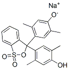 4,4'-(3H-2,1-benzoxathiol-3-ylidene)bis[2,5-xylenol] S,S-dioxide, monosodium salt Struktur