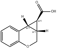 (1R,1aR,7bS)-1,1a,2,7b-tetrahydrocyclopropa[c]chroMene-1-carboxylic acid Struktur