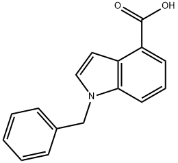 1-BENZYL-1H-INDOLE-4-CARBOXYLIC ACID Struktur