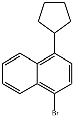 1-broMo-4-cyclopentyl-naphthalene Struktur