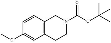 tert-butyl 6-methoxy-3,4-dihydroisoquinoline-2(1H)-carboxylate Struktur