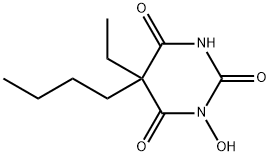 5-Butyl-5-ethyl-1-hydroxy Barbituric Acid Struktur