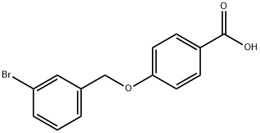 4-[(3-bromobenzyl)oxy]benzoic acid Struktur