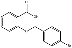 Benzoic acid, 2-[(4-broMophenyl)Methoxy]- Struktur