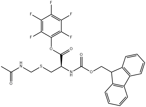 FMOC-CYS(ACM)-OPFP Struktur