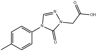 1H-1,2,4-Triazole-1-acetic acid, 4,5-dihydro-4-(4-Methylphenyl)-5-oxo- Struktur