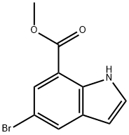 5-BROMO INDOLE-7-CARBOXYLIC ACID METHYL ESTER Structure