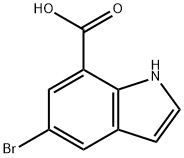 5-BROMO INDOLE-7-CARBOXYLIC ACID Struktur