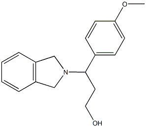 3-(1,3-dihydro-2H-isoindol-2-yl)-3-(4-methoxyphenyl)-1-propanol Struktur