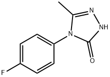 3H-1,2,4-Triazol-3-one, 4-(4-fluorophenyl)-2,4-dihydro-5-Methyl Struktur