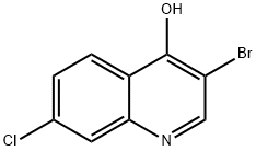 3-BROMO-7-CHLORO-4-HYDROXYQUINOLINE Struktur