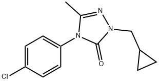 3H-1,2,4-Triazol-3-one, 4-(4-chlorophenyl)-2-(cyclopropylMethyl)-2,4-dihydro-5-Methyl- Struktur