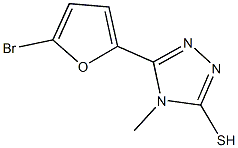 5-(5-BROMO-2-FURYL)-4-METHYL-4H-1,2,4-TRIAZOLE-3-THIOL Struktur