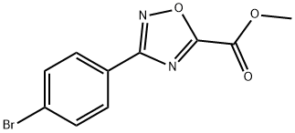 Ethyl 3-(4-bromophenyl)-1,2,4-oxadiazole-5-carboxylate Struktur