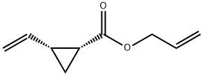 Cyclopropanecarboxylic acid, 2-ethenyl-, 2-propenyl ester, cis- (9CI) Struktur