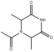 2,6-Piperazinedione,  4-acetyl-3,5-dimethyl- Struktur