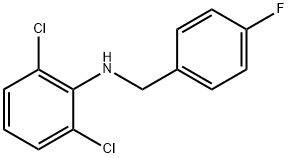 2,6-Dichloro-N-(4-fluorobenzyl)aniline, 97% Struktur