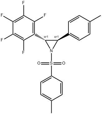 2-(PERFLUOROPHENYL)-3-P-TOLYL-1-TOSYLAZIRIDINE Struktur