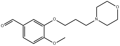 4-Methoxy-3-[3-(4-morpholinyl)propoxy]benzaldehyde Struktur