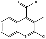 2-Chloro-3-Methyl-4-quinolinecarboxylic acid Struktur