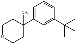 4-(3-TERT-BUTYLPHENYL)TETRAHYDRO-2H-PYRAN-4-AMINE Struktur