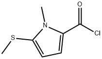 1H-Pyrrole-2-carbonylchloride,1-methyl-5-(methylthio)-(9CI) Struktur