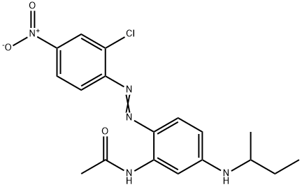 N-[2-[(2-chloro-4-nitrophenyl)azo]-5-[(1-methylpropyl)amino]phenyl]acetamide Struktur