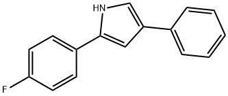 2-(P-FLUOROPHENYL)-4-PHENYLPYRROLE Struktur