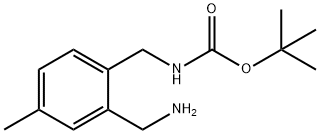 TERT-BUTYL 2-(AMINOMETHYL)-4-METHYLBENZYLCARBAMATE Struktur