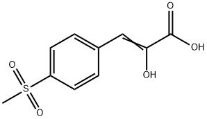 2-HYDROXY-3-(4-METHANESULFONYL-PHENYL)-ACRYLIC ACID Struktur