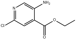 Ethyl 5-amino-2-chloropyridine-4-carboxylate Struktur