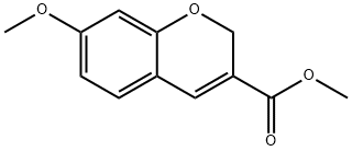 7-METHOXY-2H-CHROMENE-3-CARBOXYLIC ACID METHYL ESTER Struktur