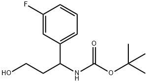 3-N-BOC-AMINO-3-(3-FLUOROPHENYL)-1-PROPANOL Struktur