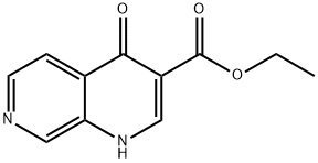 1,4-DIHYDRO-4-OXO-1,7-NAPHTHYRIDINE-3-CARBOXYLIC ACID ETHYL ESTER Struktur