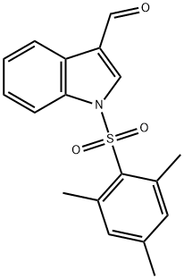 1-(mesitylsulfonyl)-1H-indole-3-carbaldehyde Struktur