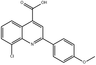 8-CHLORO-2-(4-METHOXYPHENYL)QUINOLINE-4-CARBOXYLIC ACID Struktur