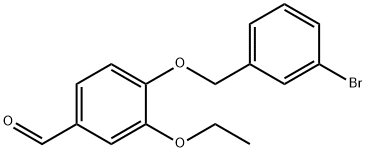 4-[(3-BROMOBENZYL)OXY]-3-ETHOXYBENZALDEHYDE Struktur