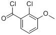 Benzoyl chloride, 2-chloro-3-methoxy- (9CI) Struktur